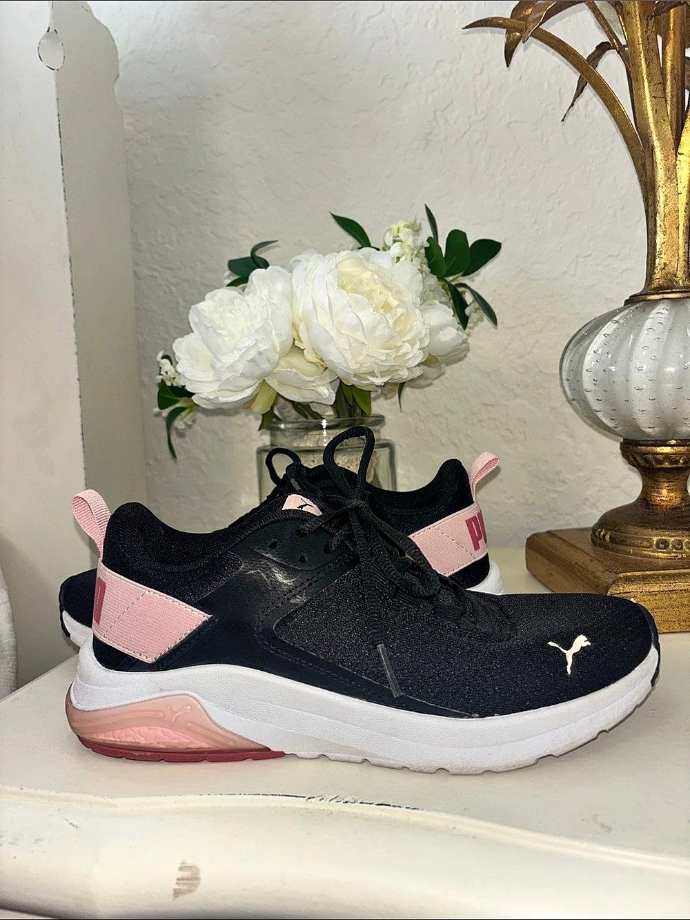 Puma Retaliate 2 Black & Pink Athletic Shoes